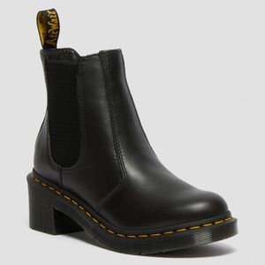 Dr. Martens Women's Cadence Heeled Chelsea Boots Black Wanama